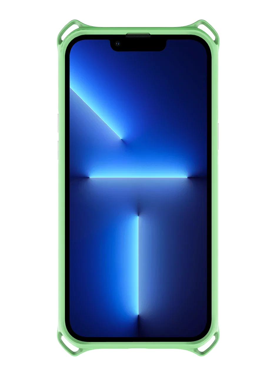 Itskins Hybrid Sling iPhone 13 Pro Cover - Light Green - Tashqila Itskins Hybrid Sling iPhone 13 Pro Cover - Light Green - Tashqila